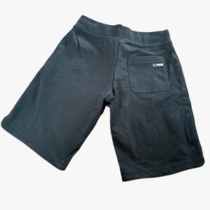 NWTS Puma Black Terry Bermuda Athletic Women's Shorts with Back Pocket, Sz S